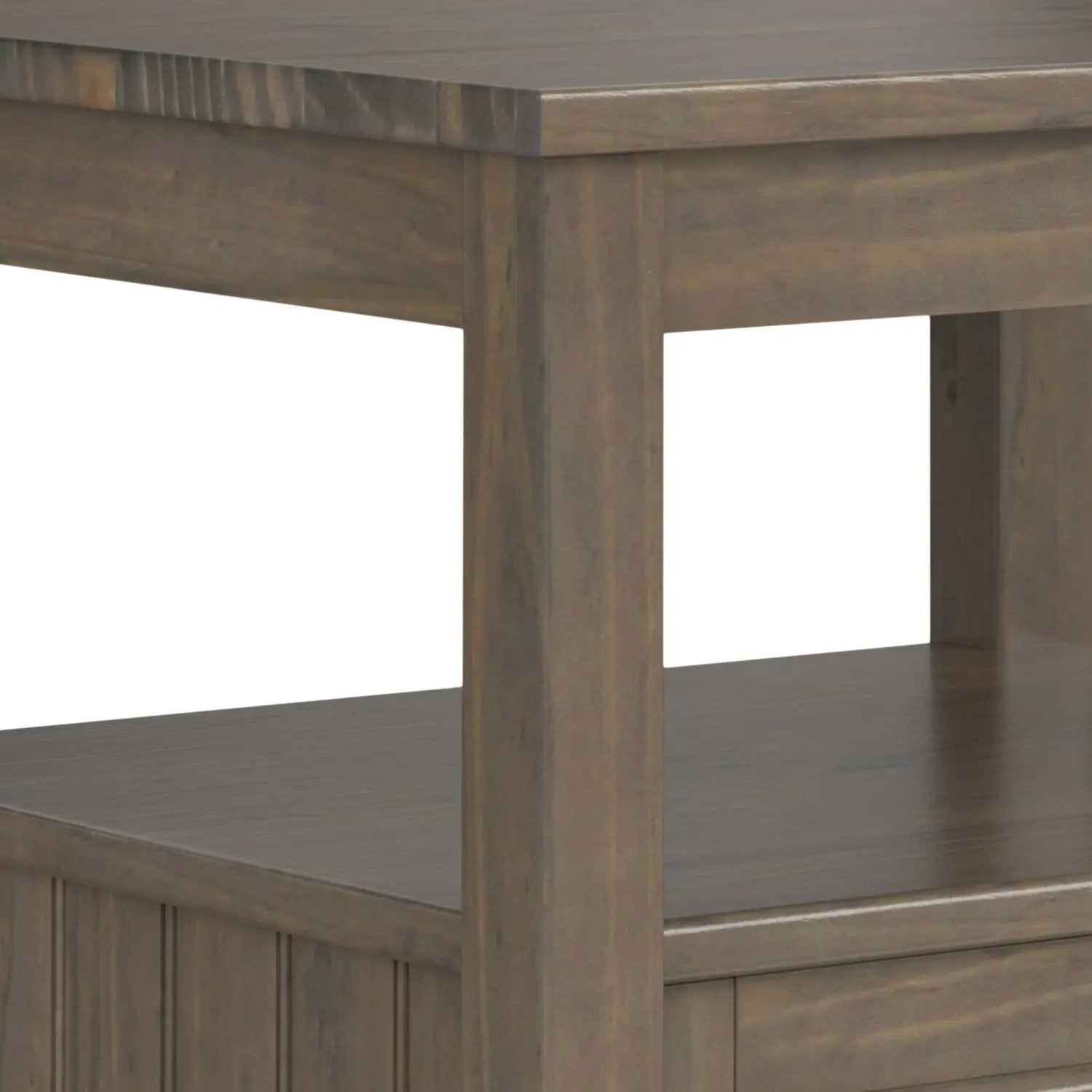 Lev - End Table With Bottom Drawer - Smoky Brown by Unique Piece Furniture