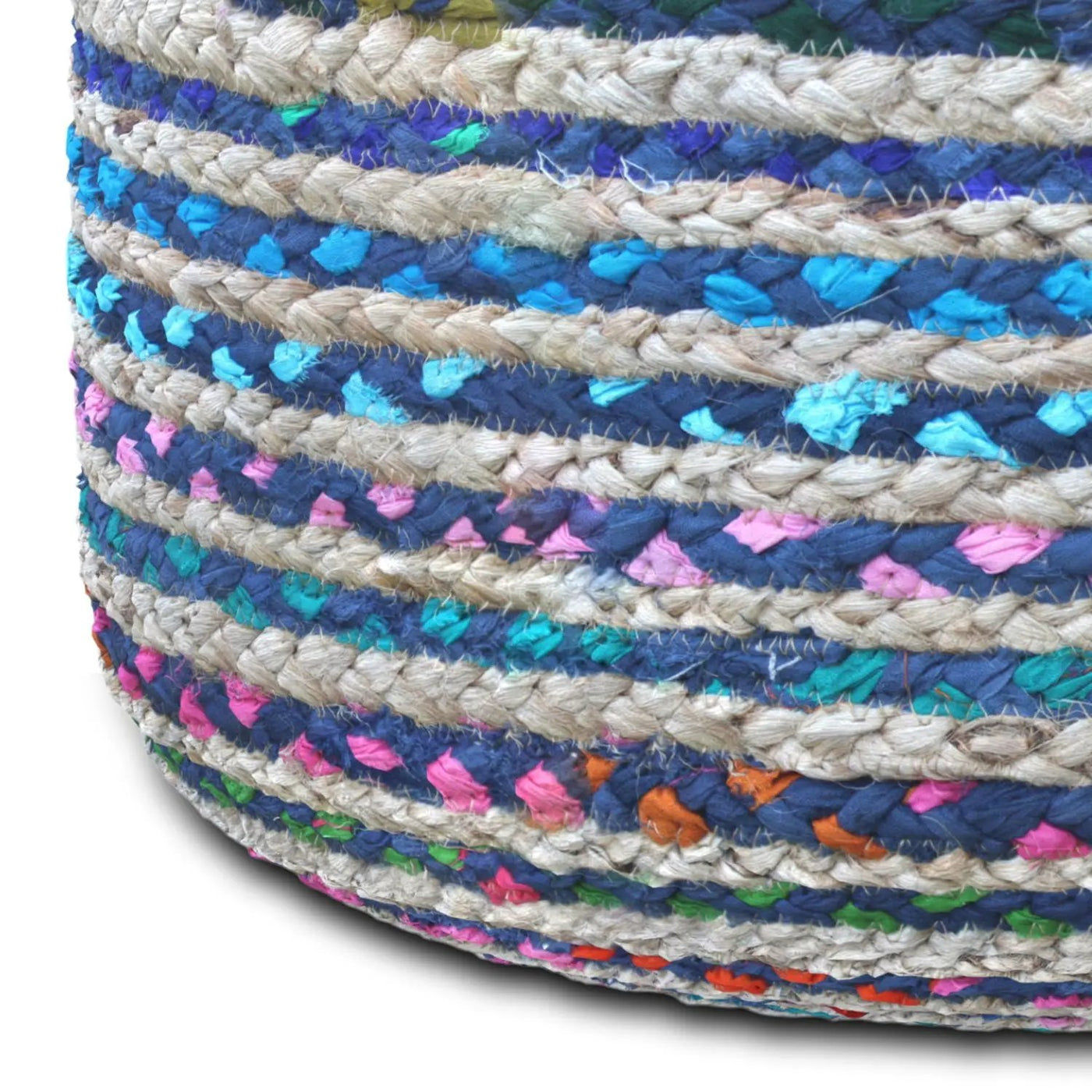 Margo - Handcrafted Round Pouf by HouseOfZazla