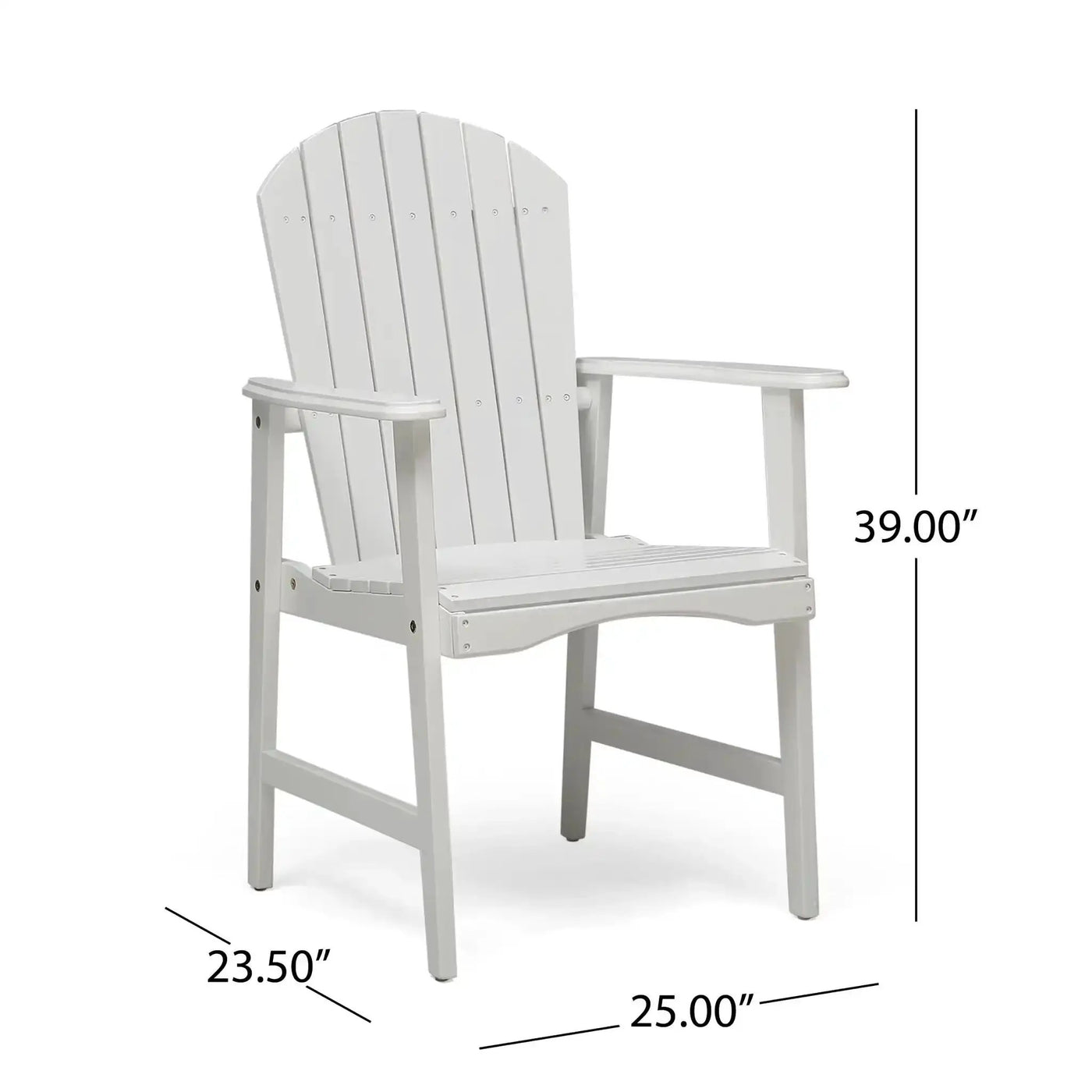 Outdoor Weather Resistant Acacia Wood Adirondack Dining Chairs (Set of 2) by HouseOfZazla