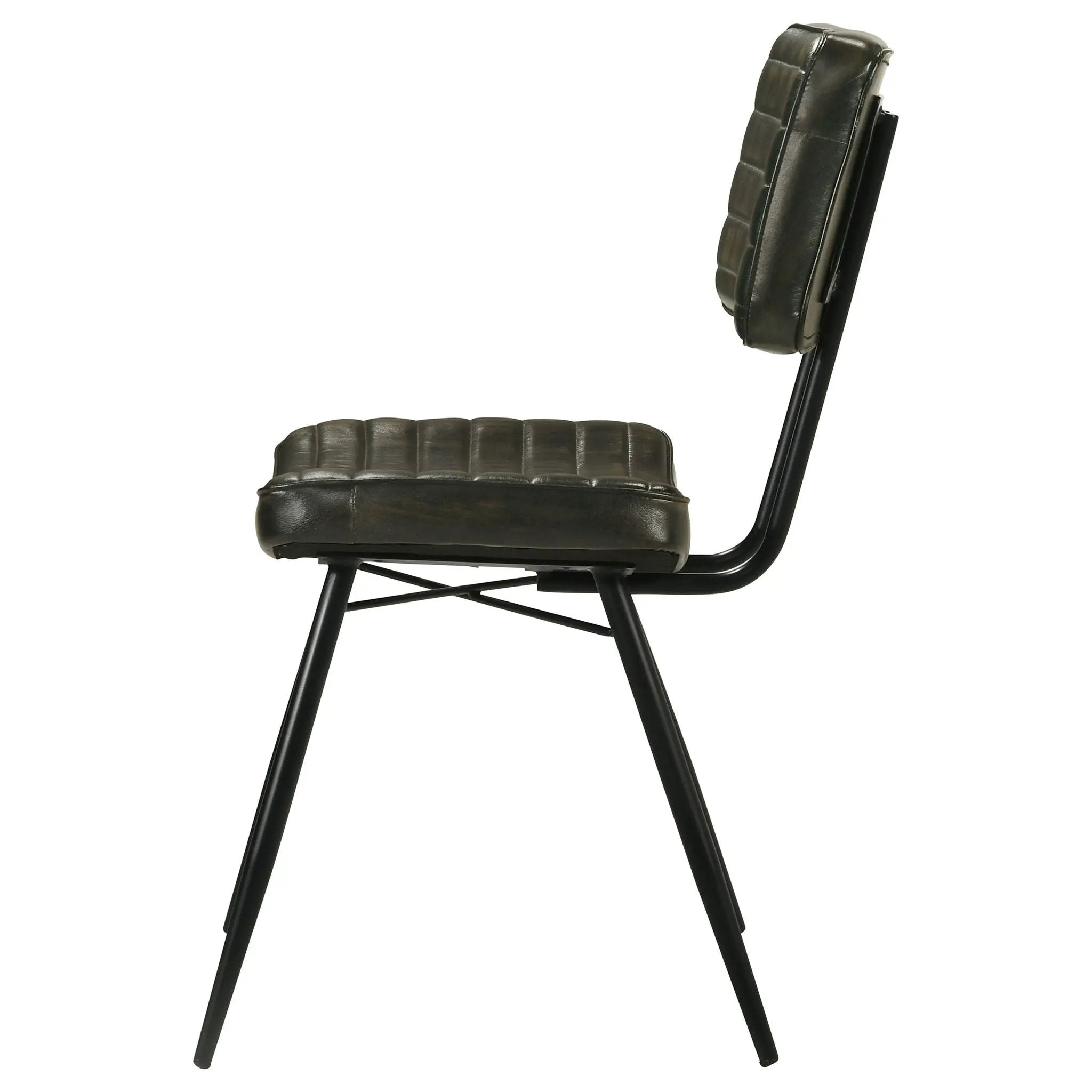 Misty Leather Upholstered Dining Chair Espresso (Set of 2) by Unique Piece Furniture