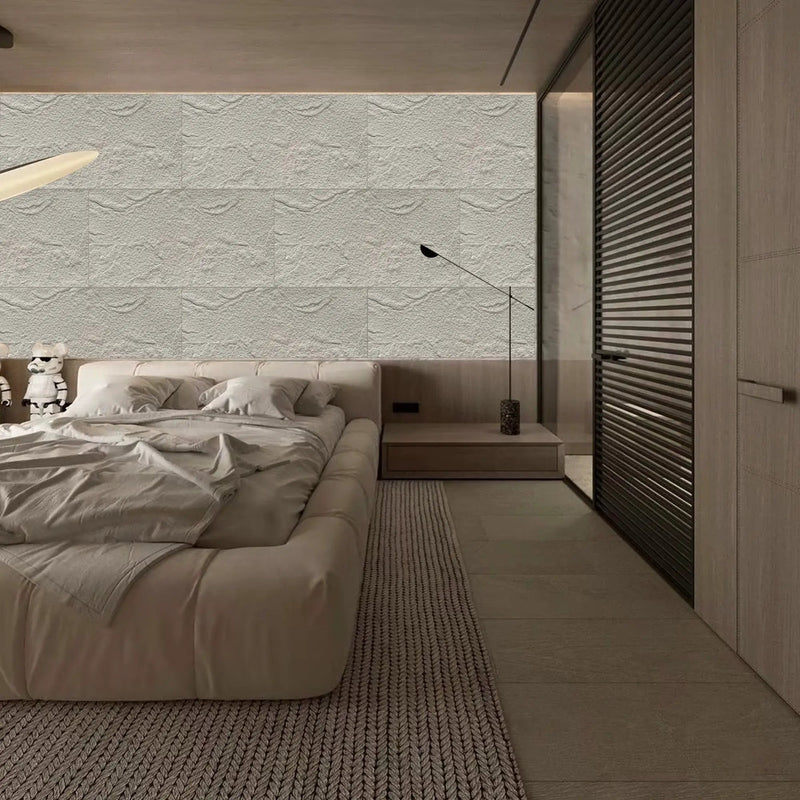 3D Faux Stone Wall Panels - 6 PCS PU Wainscoting by HouseOfZazla