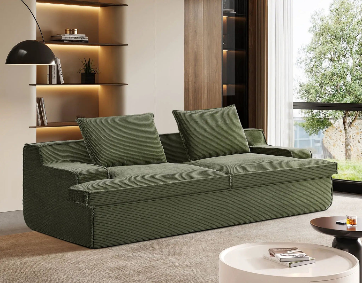 Nimbus - Oversized Full Foam 4 Seater Couch For Living Room Upholstered In Soft, Wide Armrests by Unique Piece Furniture