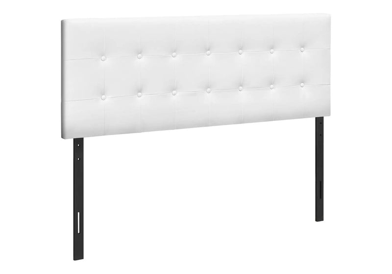 Queen Size Headboard Only Upholstered Leather Look - White by HouseOfZazla