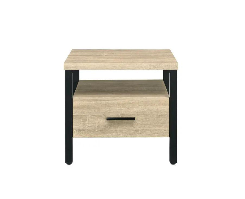 Yawan - Accent Table - Oak & Black by Unique Piece Furniture