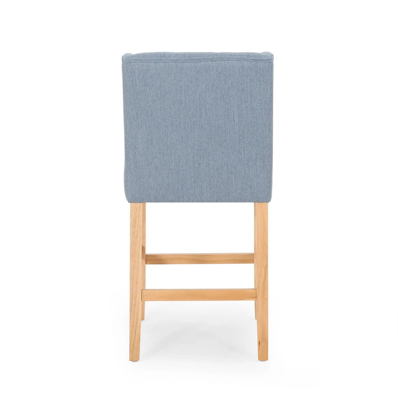 Vienna Contemporary Fabric Tufted & Wingback Counter Stools (Set of 2) by HouseOfZazla
