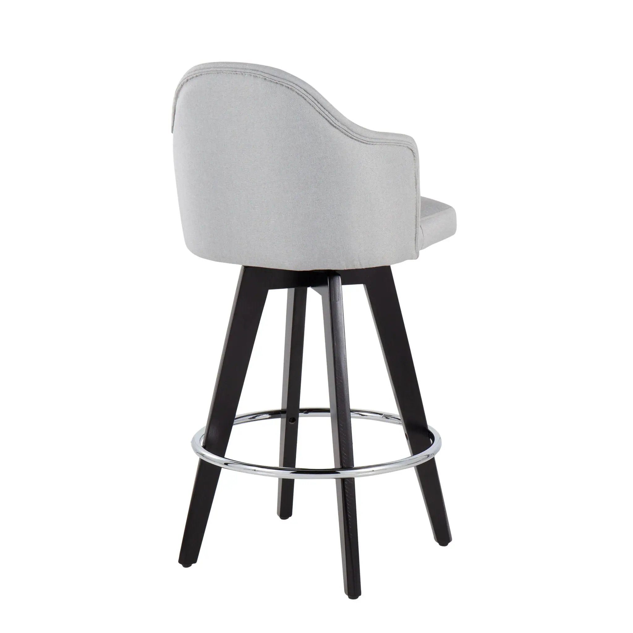 Ahoy - Contemporary Fixed Height Counter Stool With Round Footrest (Set of 2) by HouseOfZazla