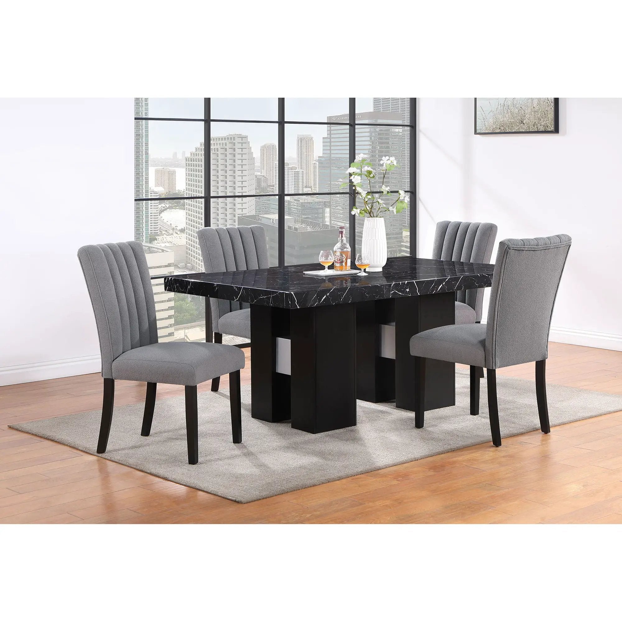 Jhoanna - Dining Table - Black by HouseOfZazla