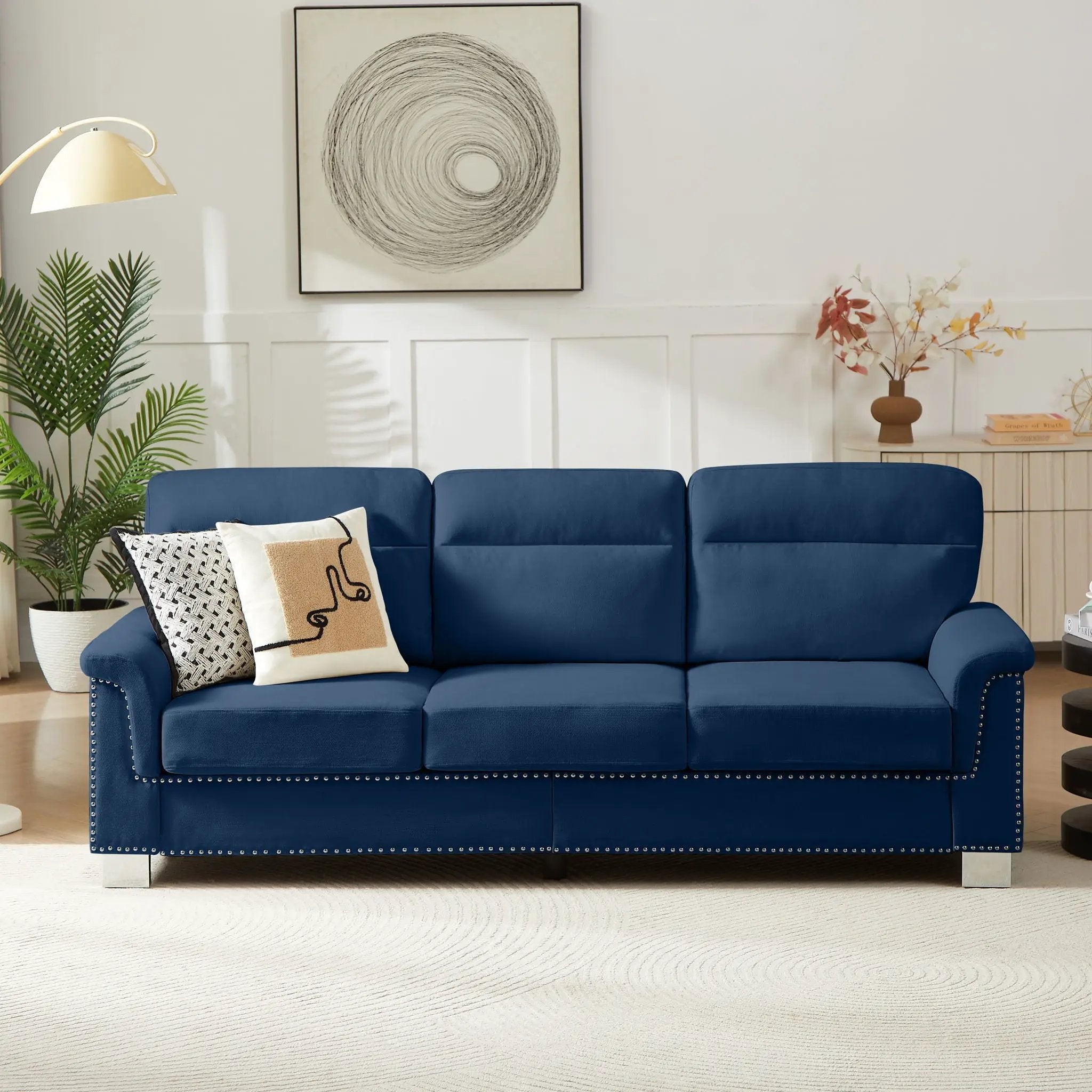 3 Seater Elegant Stationary Sofa by Unique Piece Furniture