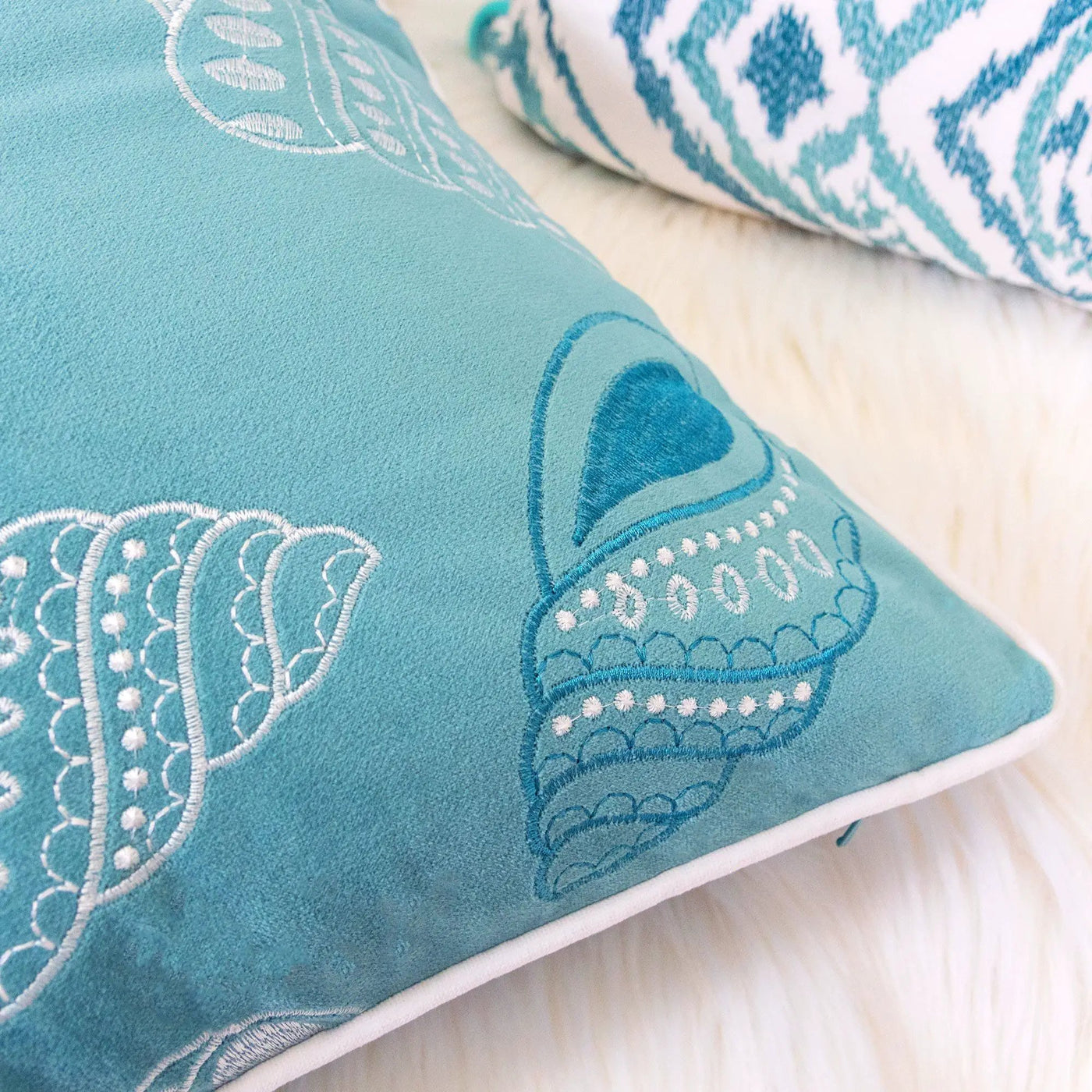 Seashells Pillow Cover by HouseOfZazla