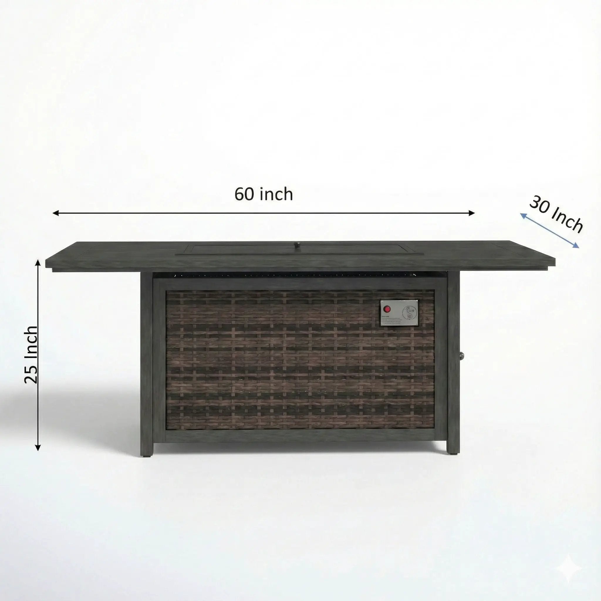 Propane Fire Pit Table - Espresso by Unique Piece Furniture