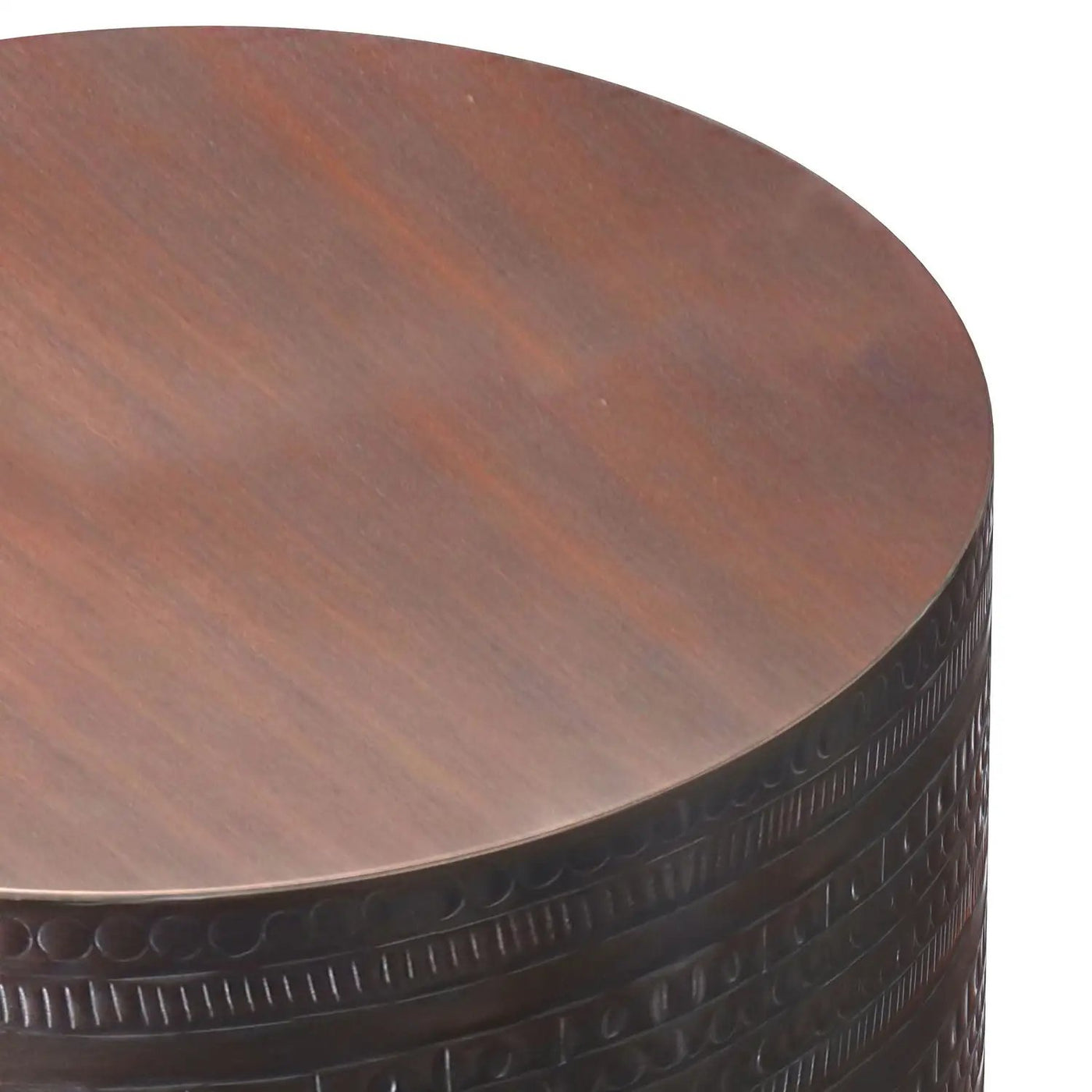 Johnsen - Handcrafted Large Metal Accent Table by HouseOfZazla