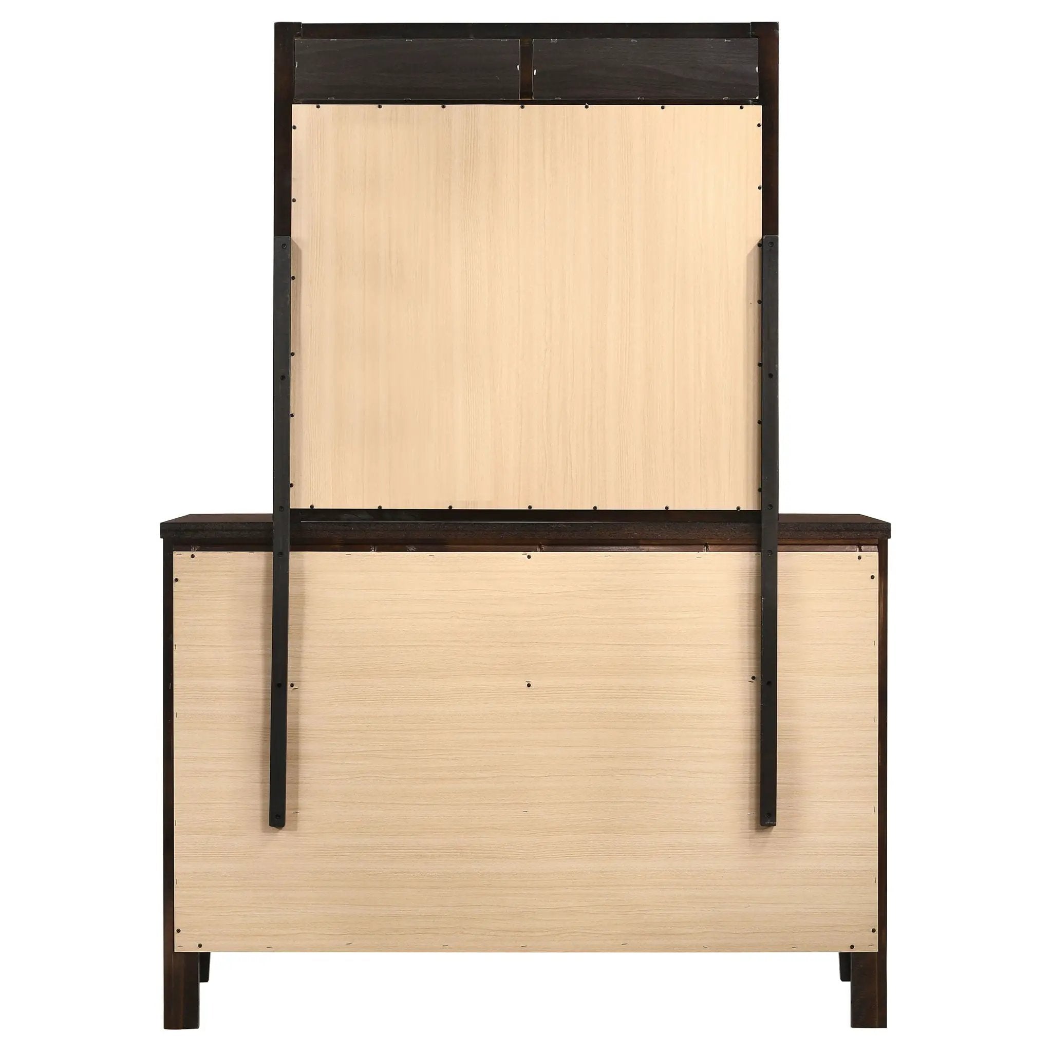 Carlton 6-drawer Dresser with Mirror Cappuccino by Unique Piece Furniture