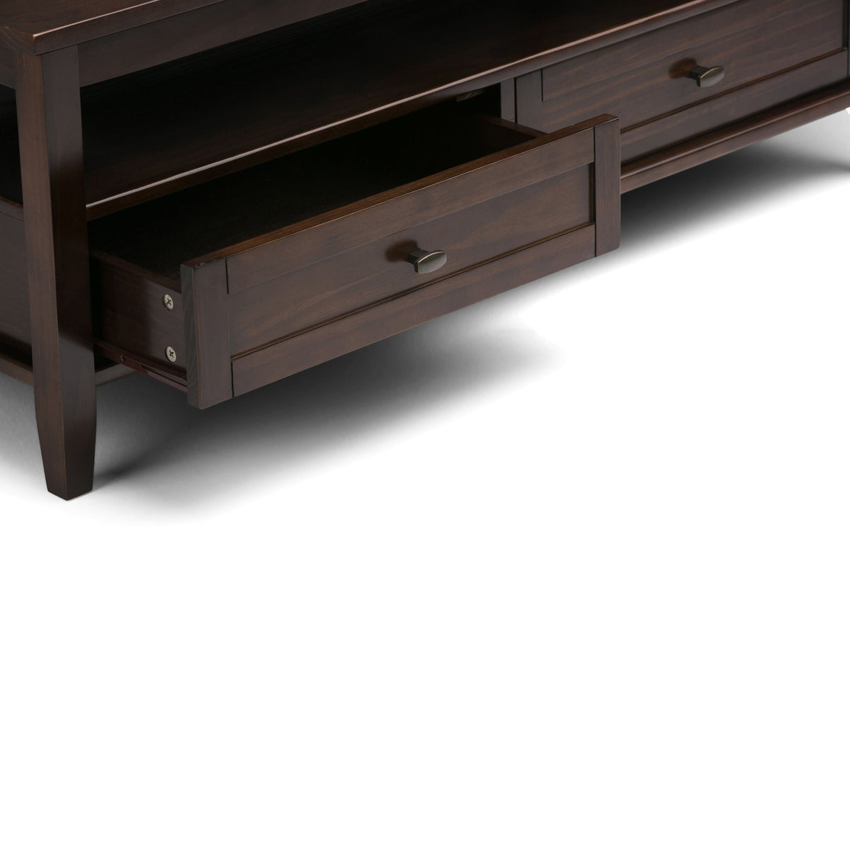 Handcrafted Coffee Table with Drawer and Shelf – Warm Shaker, Multiple Colors, photo 34 of 40