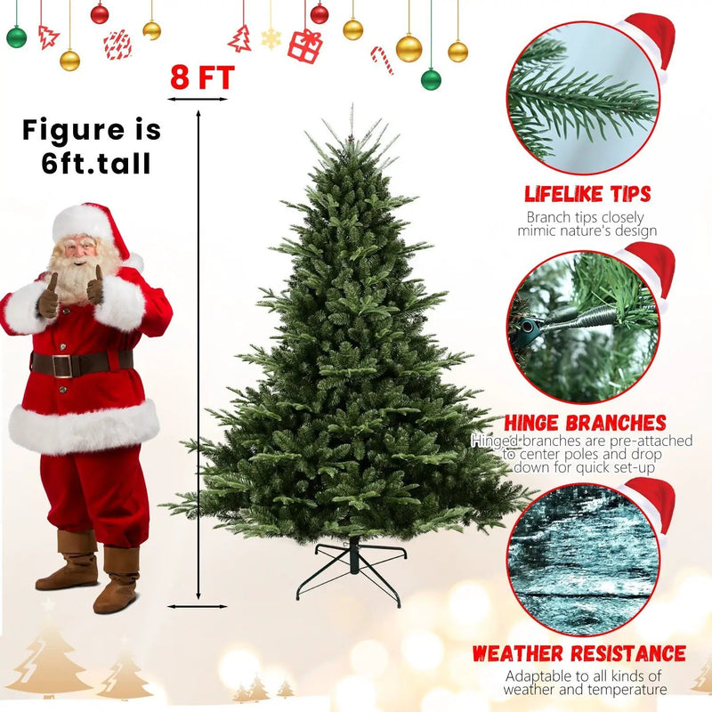 Full-Shaped 6 Ft Christmas Tree with 1673 PE/PVC Tips by HouseOfZazla