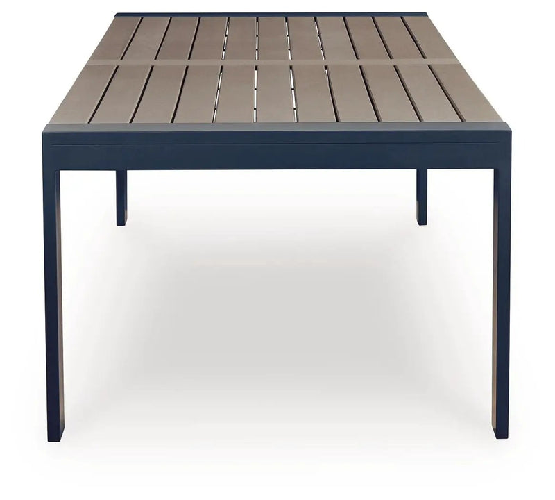 East Beach - Rectangular Dining Table With Umbrella Option - Blue by Unique Piece Furniture