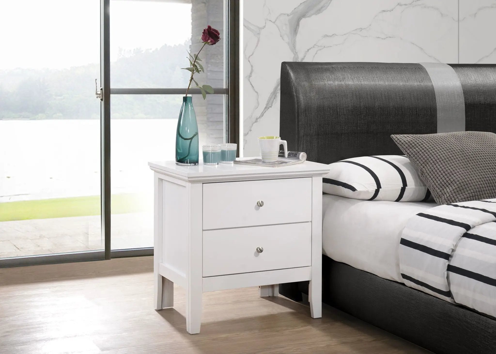 English Dovetailed Drawers Nightstand by Unique Piece Furniture