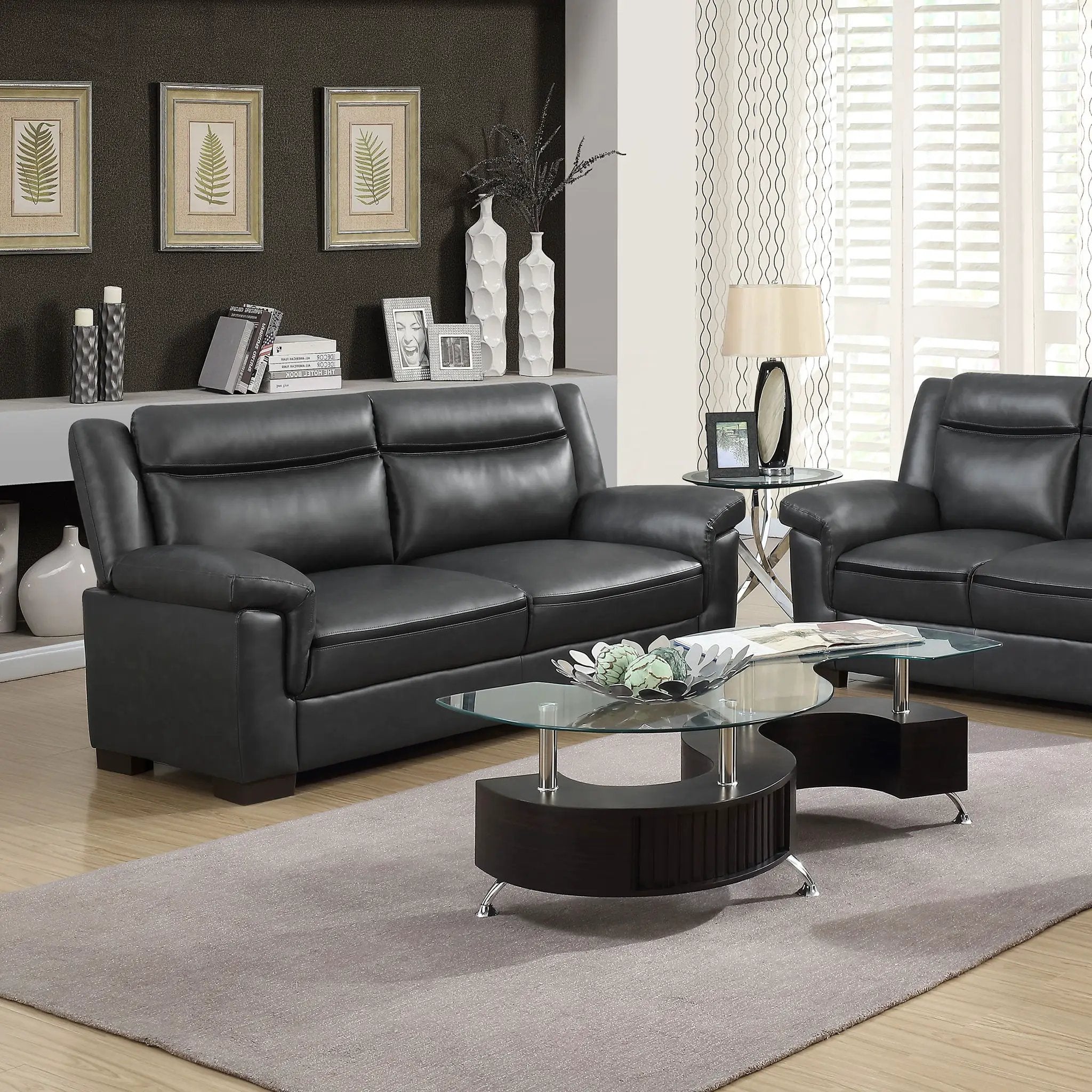 Hawthorne - Sofa With Top Arms Lounge Furniture - Gray by HouseOfZazla