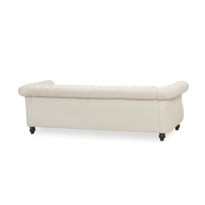 Chesterfield Style 3 Seater Sofa With Deep Button Tufting by HouseOfZazla
