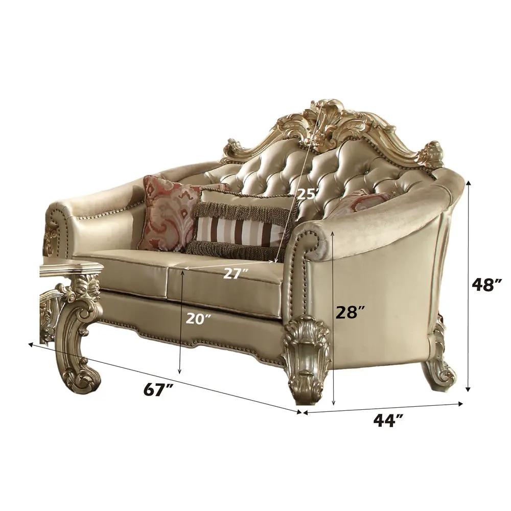 Vendome II - Loveseat (w/3 Pillows) by Unique Piece Furniture