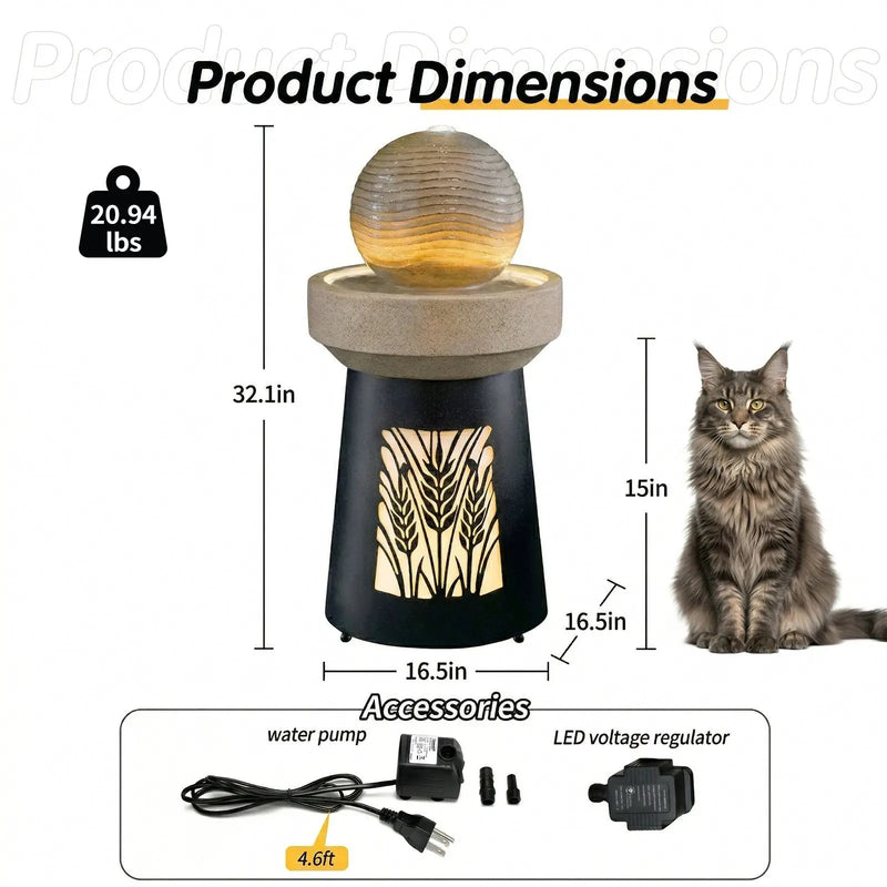 Outdoor Garden Lantern Light with Warm LED Leaf Silhouette by HouseOfZazla