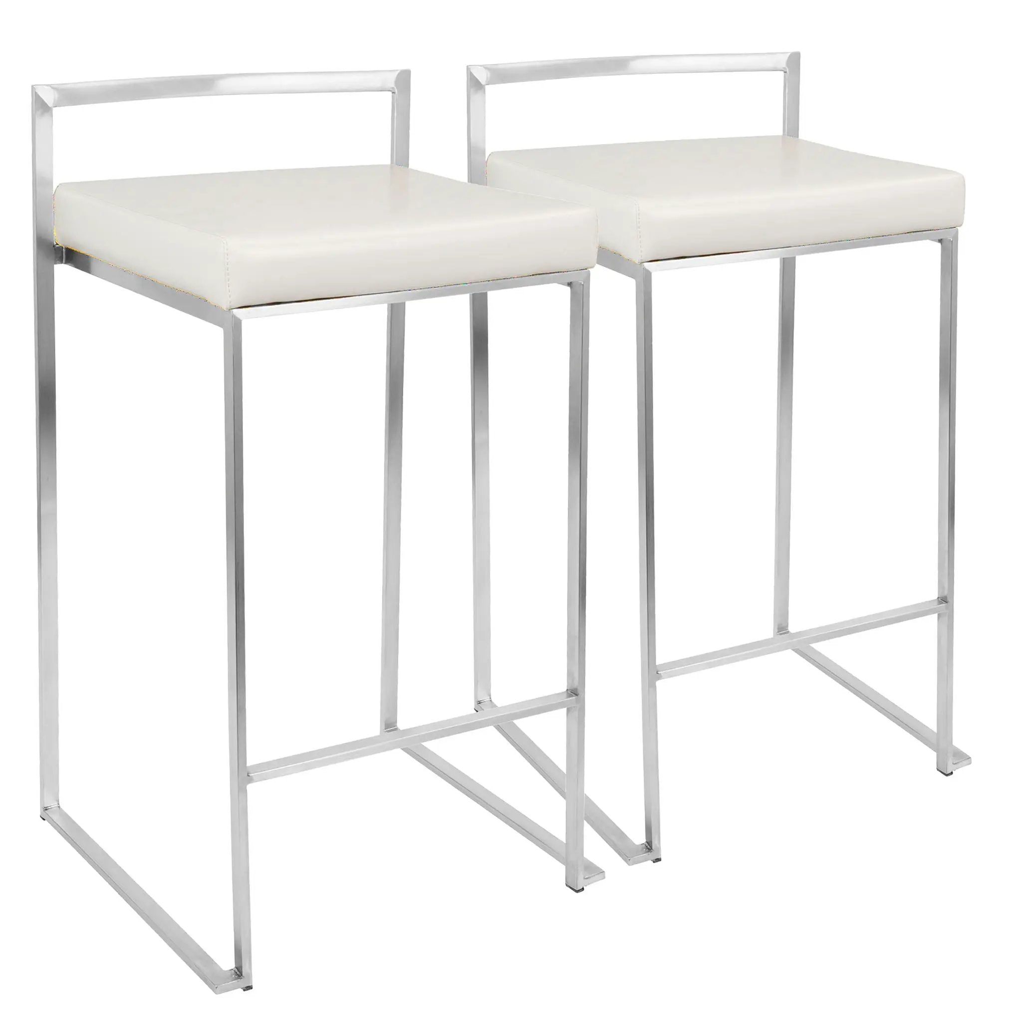 Fuji - Contemporary, Stackable Elegant Counter Stool (Set of 2) by Unique Piece Furniture
