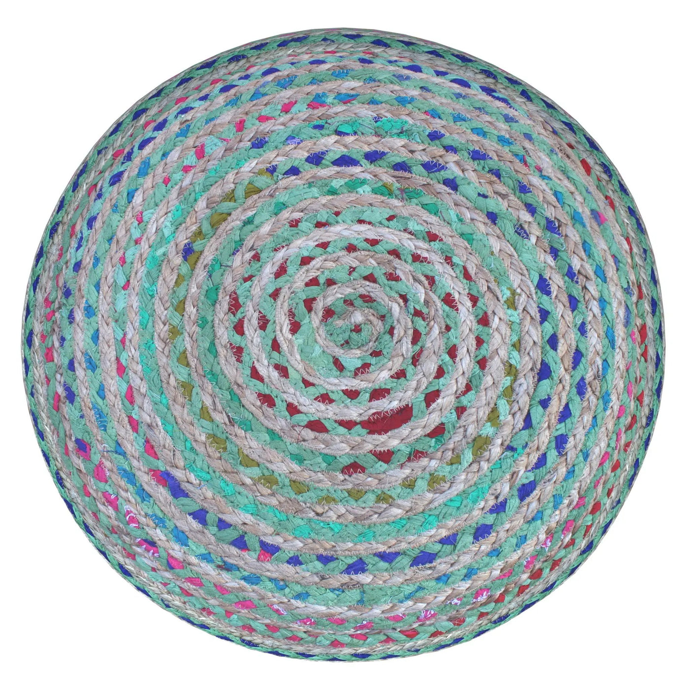Margo - Handcrafted Round Pouf by HouseOfZazla