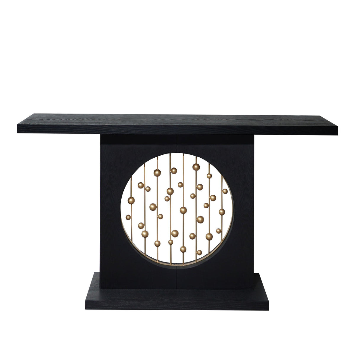 Console Table with Circular Art Decor for Living Room - Multi, photo 2 of 14