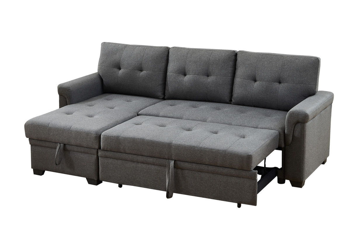 Sierra Reversible Sleeper Sectional Sofa With Storage Chaise, photo 3 of 5