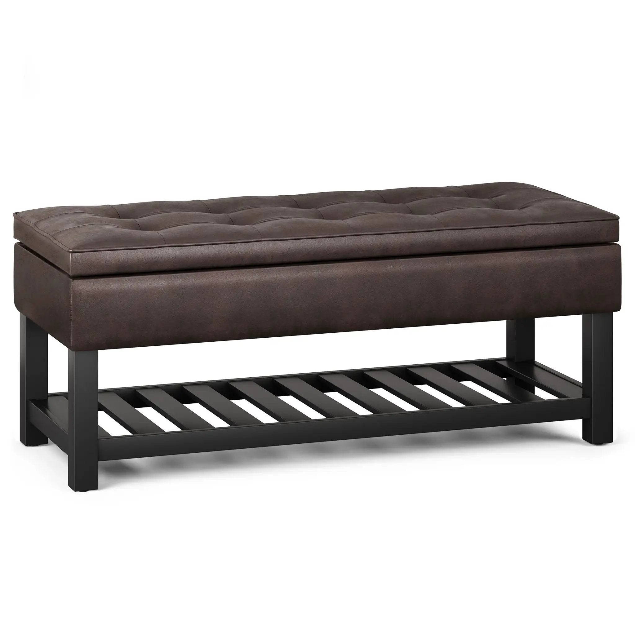 Cosmopolitan - Storage Ottoman Bench With Open Bottom by HouseOfZazla