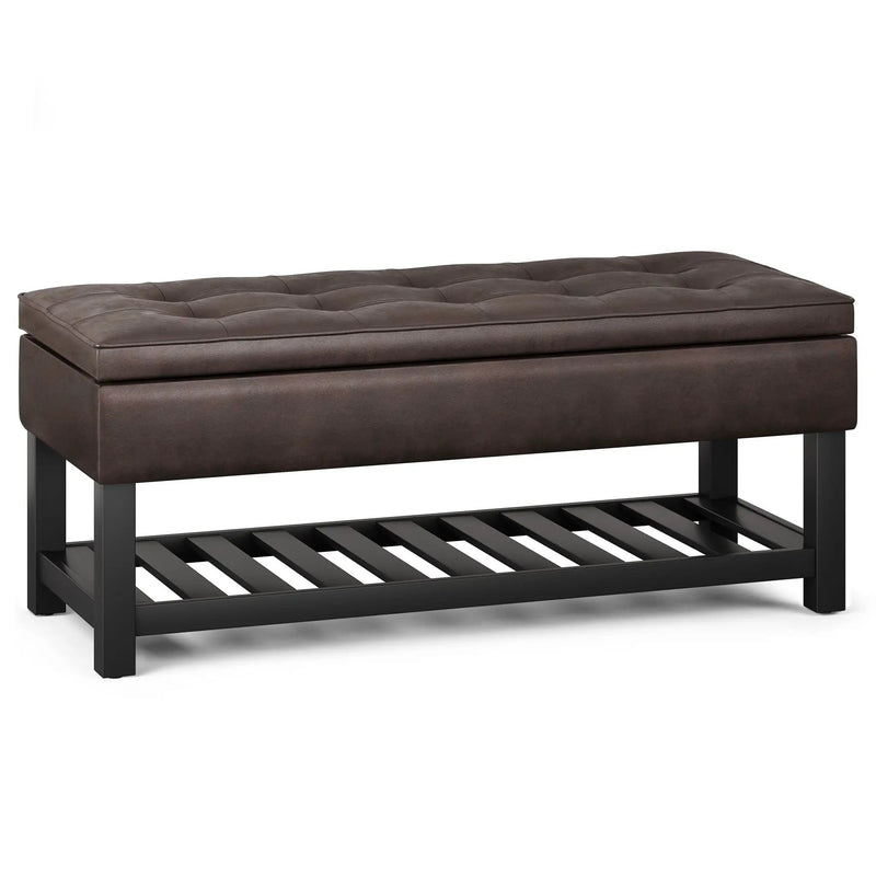 Cosmopolitan - Storage Ottoman Bench With Open Bottom by HouseOfZazla