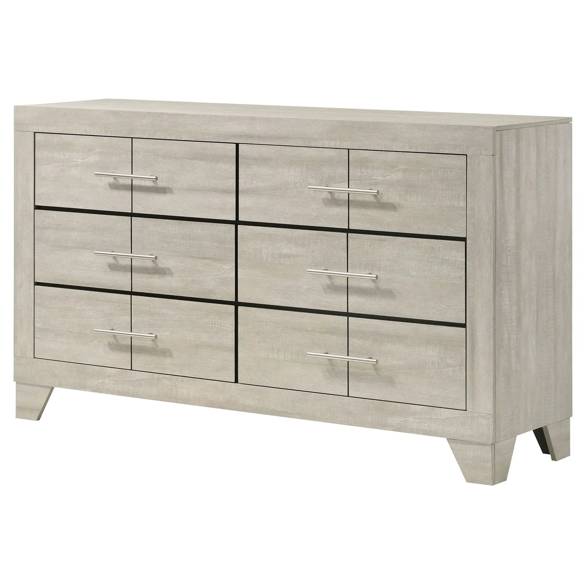 Trenton 6-drawer Bedroom Dresser Rustic Cream by Unique Piece Furniture