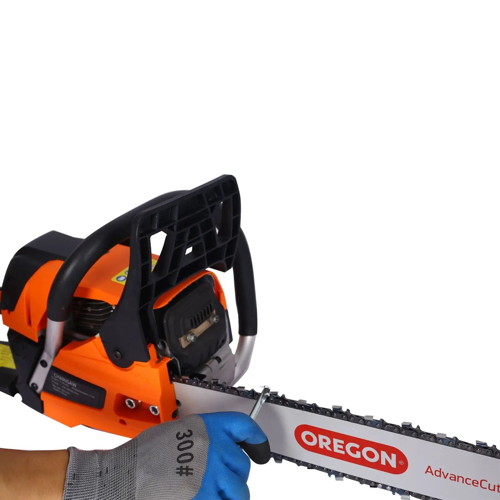 58Cc Gasoline Chainsaw 20" Bar For Wood Cutting With Oregon Chain And Bar - Orange by HouseOfZazla