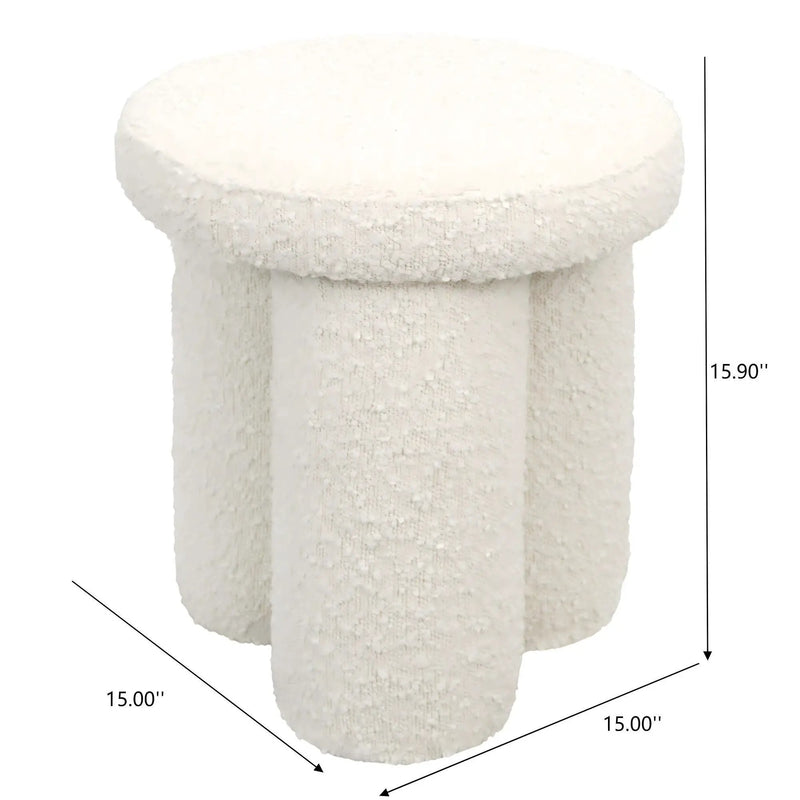 Wesley - Stool - Ivory by HouseOfZazla