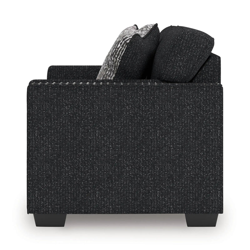 Jasmine Peaks - Loveseat - Coal by Unique Piece Furniture