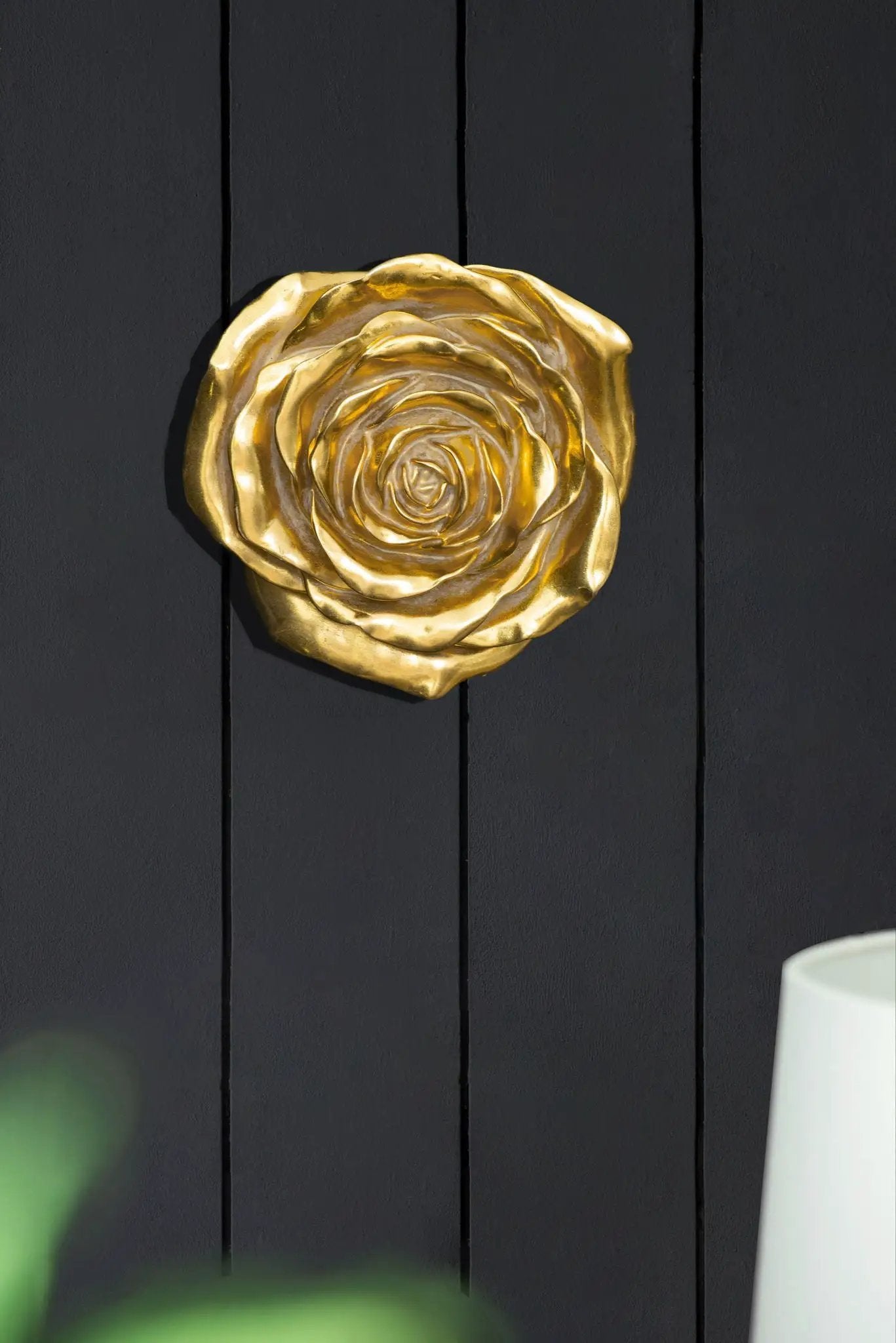 Rose Hanging Wall Accents (Set of 2) - Gold by HouseOfZazla