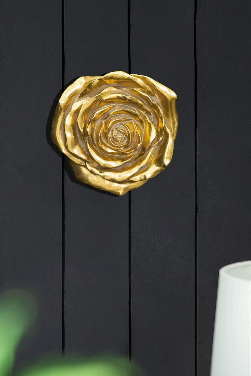 Rose Hanging Wall Accents (Set of 2) - Gold by HouseOfZazla
