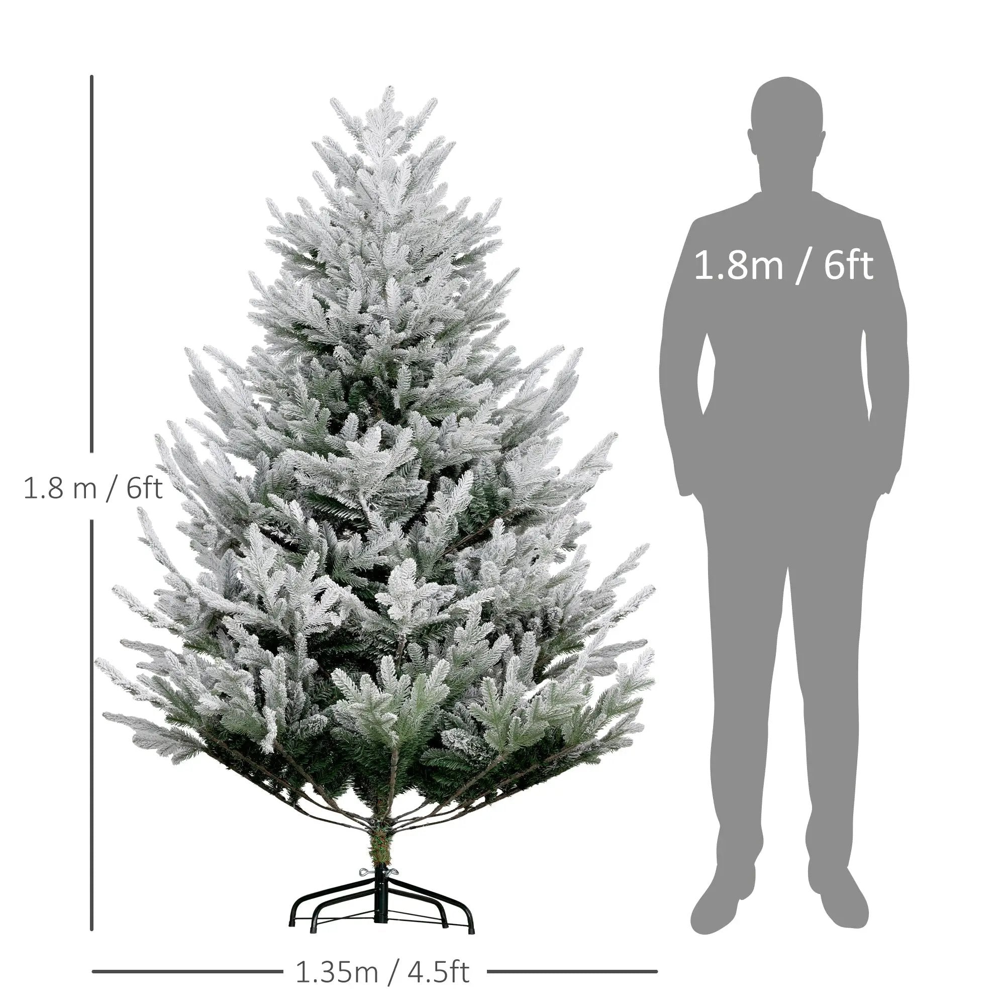 HOMCOM 6 Foot Artificial Christmas Tree by HouseOfZazla