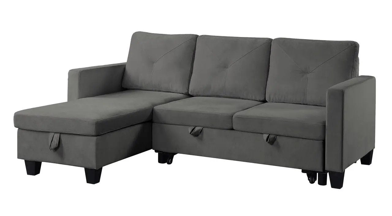 Nova - Reversible Sleeper Sectional Sofa With Storage Chaise by HouseOfZazla