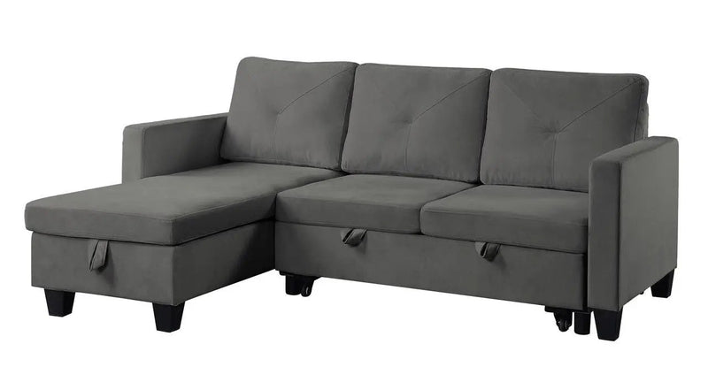 Nova - Reversible Sleeper Sectional Sofa With Storage Chaise by Unique Piece Furniture
