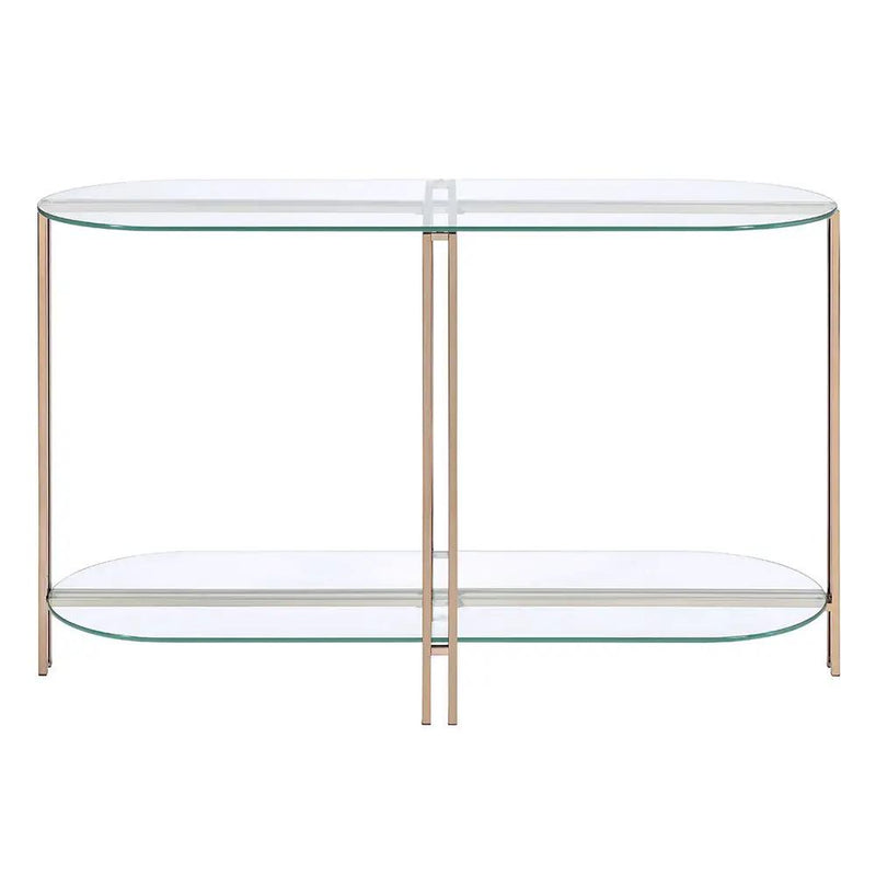 Veises - Sofa Table - Champagne by Unique Piece Furniture