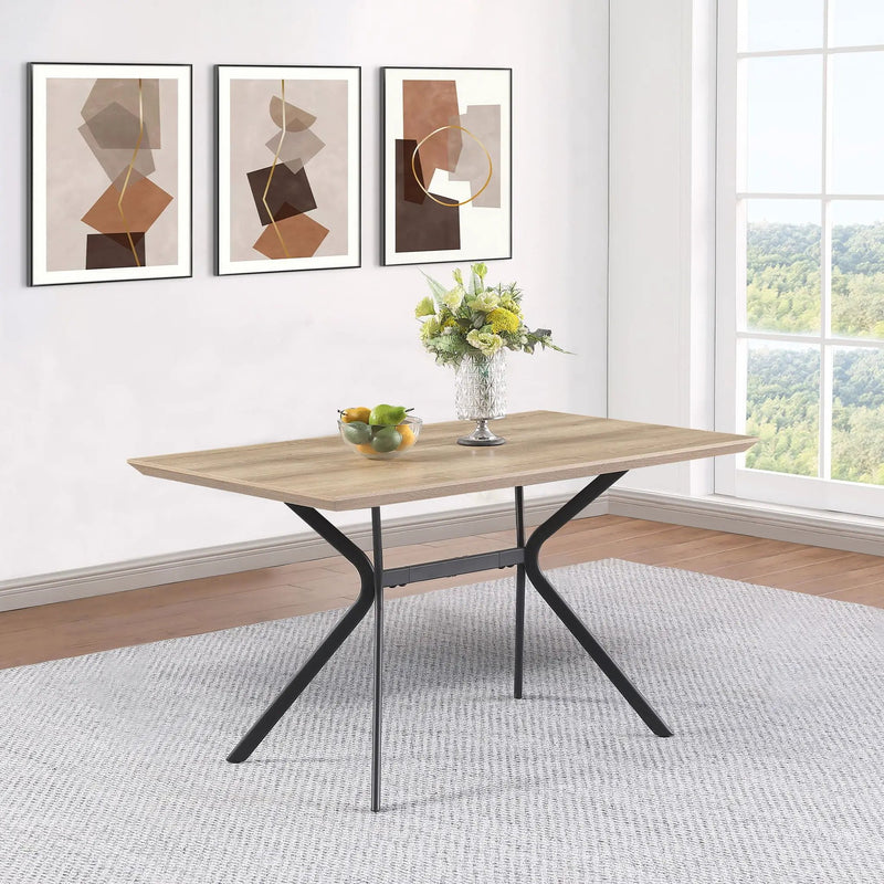 Edgecreek 53-inch Composite Wood Dining Table Light Brown by Unique Piece Furniture