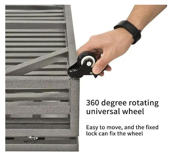 Heavy Duty Dog Crate Lockable Wheels by HouseOfZazla