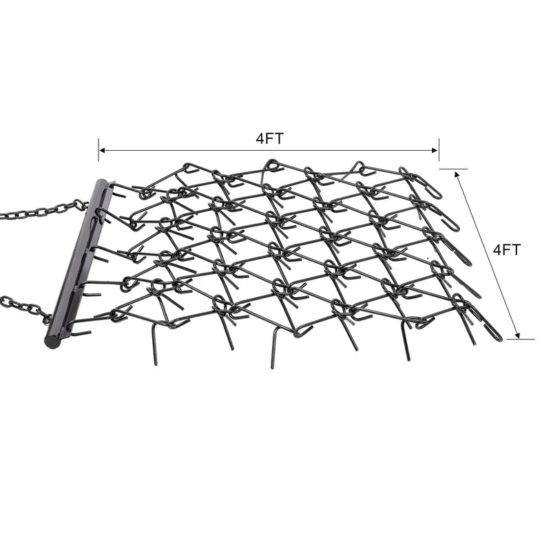 4FT Heavy-Duty Steel Drag Harrow by HouseOfZazla