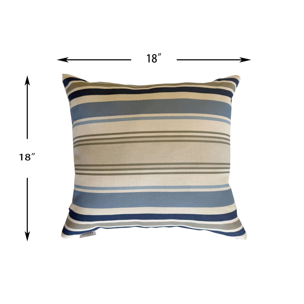 Outdoor Pillows (Set of 2) with Weather-Resistant Fabric - Blue, Light Blue, Red, photo 6 of 12