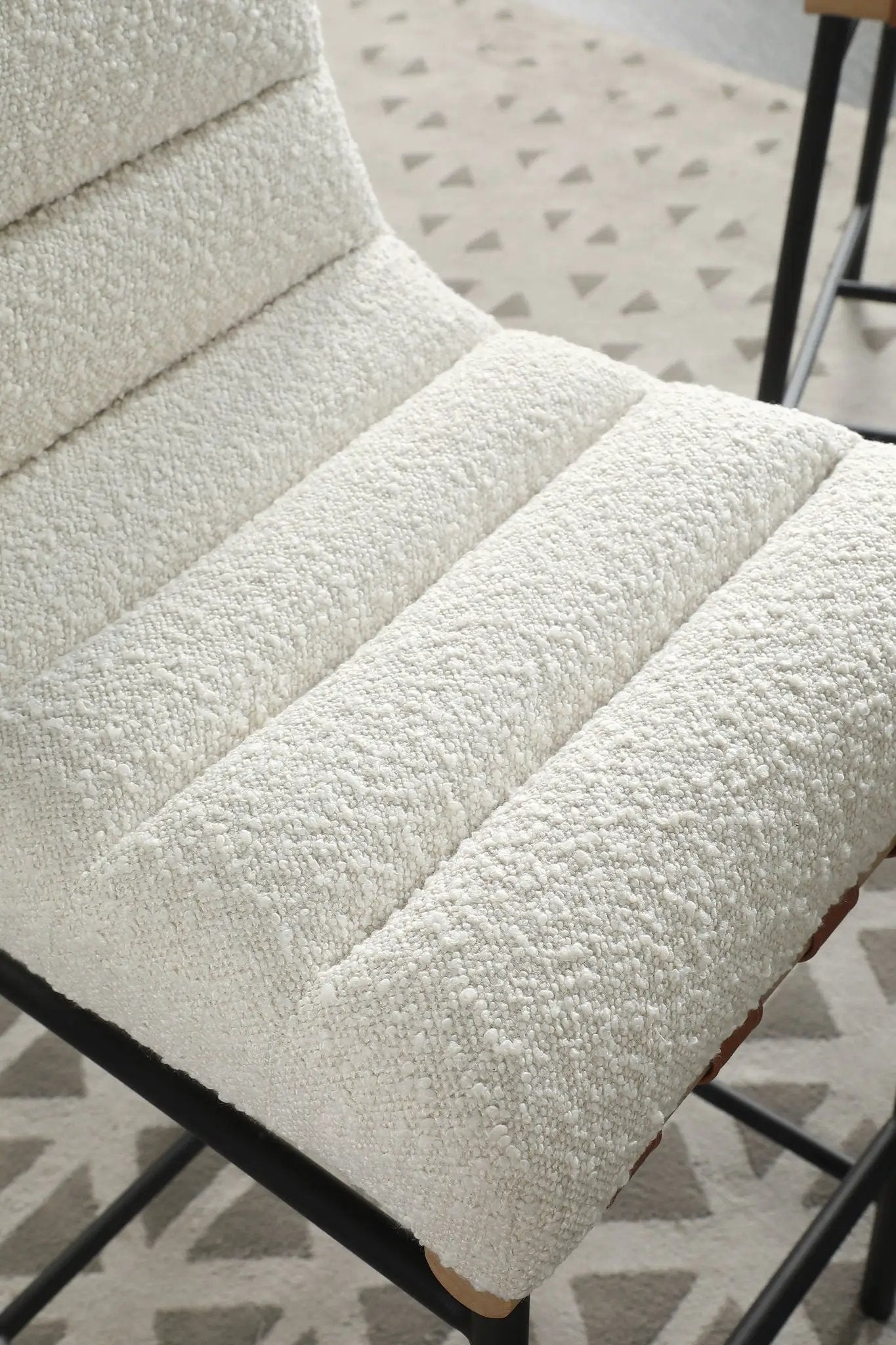 Lahni - 17" Boucle Fabric Counter Height Chair by HouseOfZazla