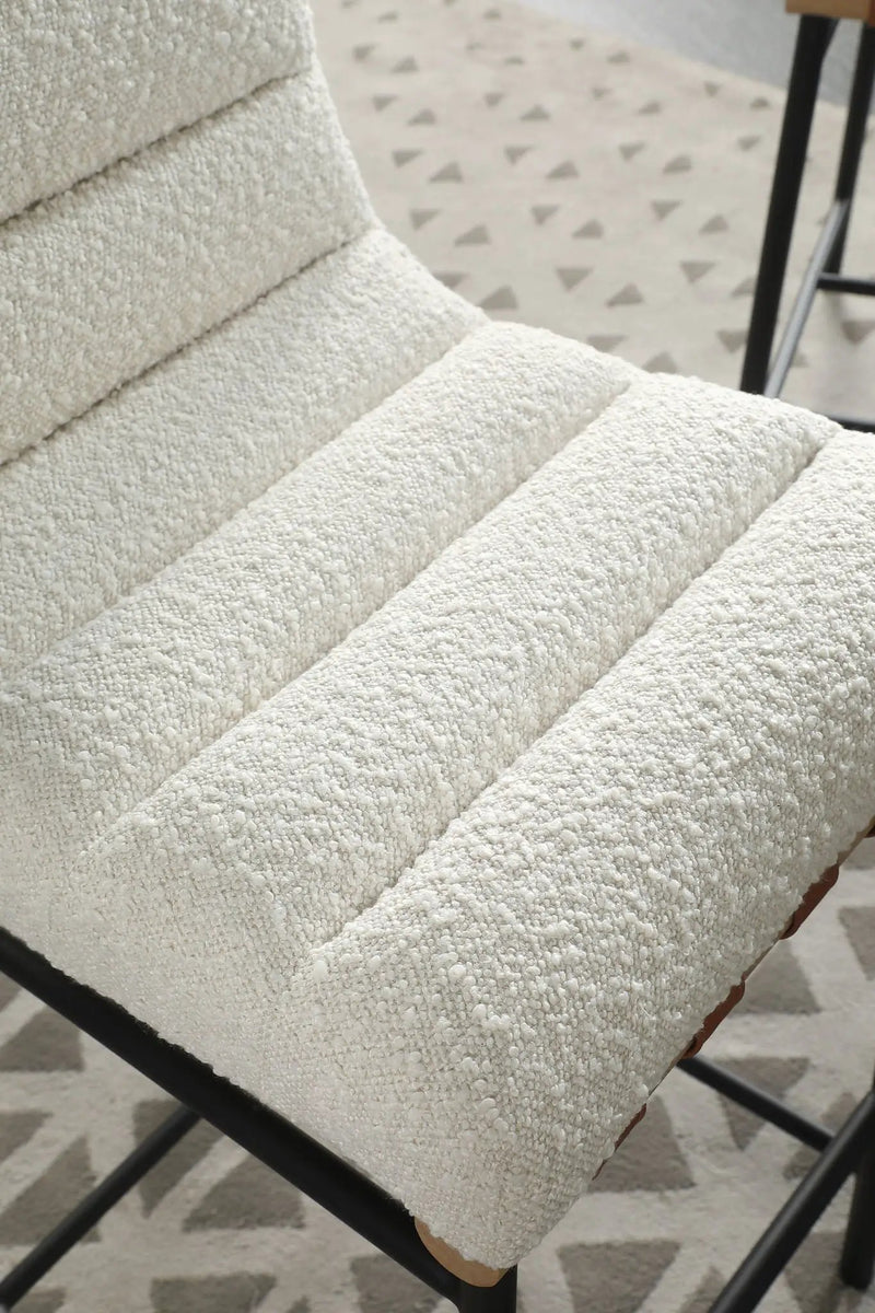 Lahni - 17" Boucle Fabric Counter Height Chair by HouseOfZazla