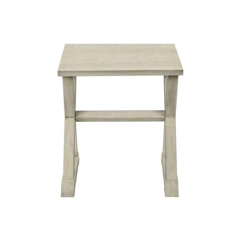 Compact Accent End Table, Square, Transitional by Unique Piece Furniture