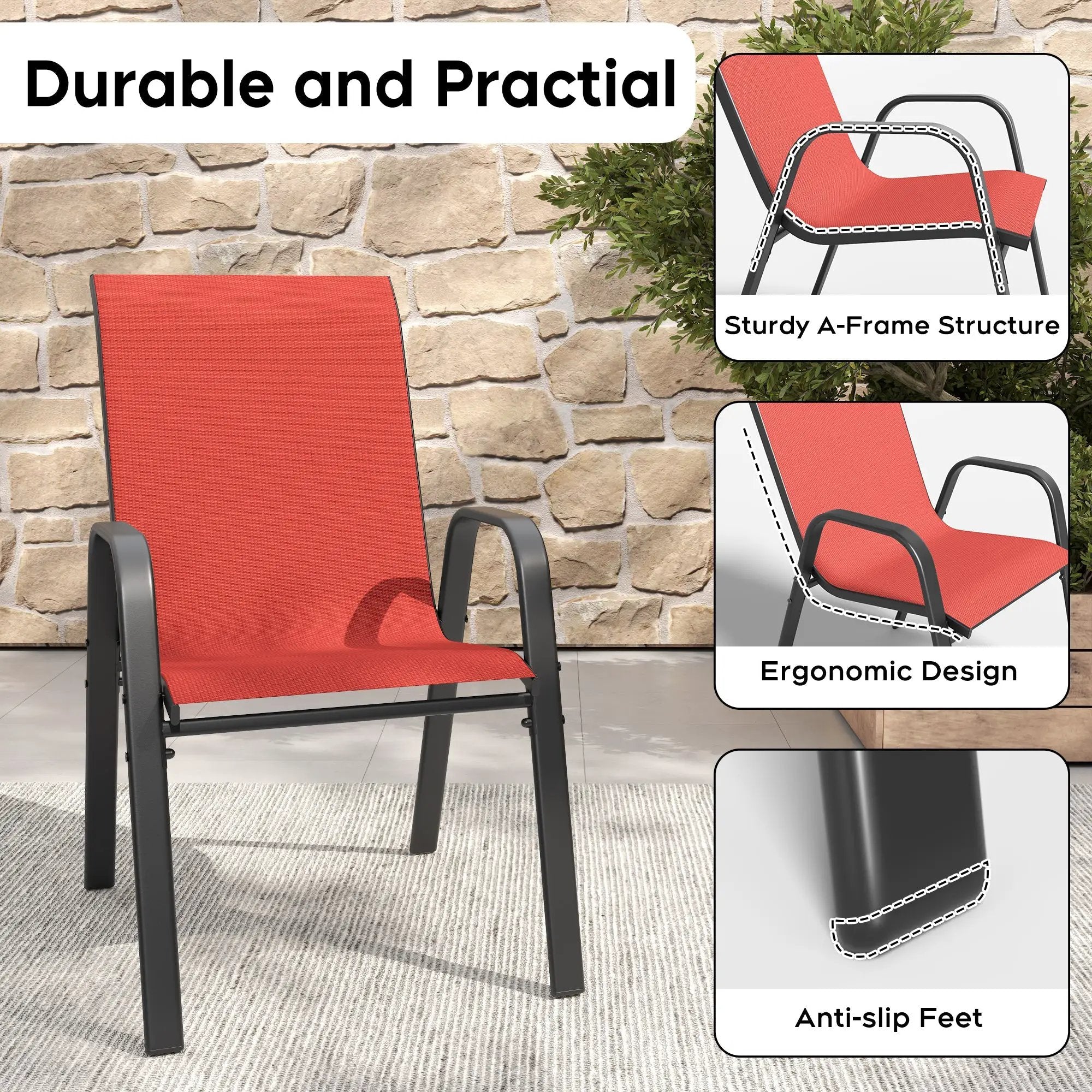 5-Piece Outdoor Patio Dining Set by HouseOfZazla