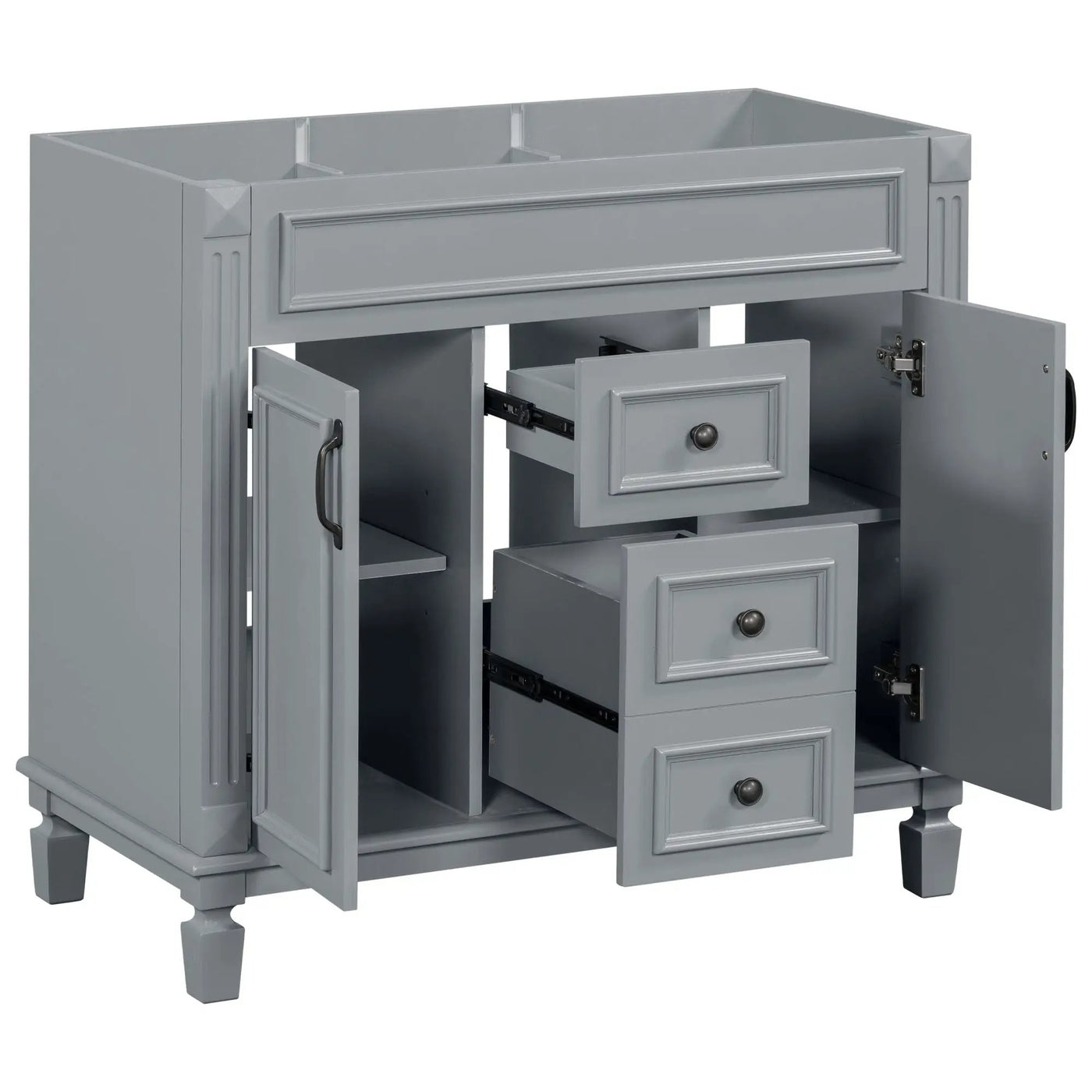 Bathroom Vanity Cabinet With 2 Soft Closing Doors And 2 Drawers by HouseOfZazla