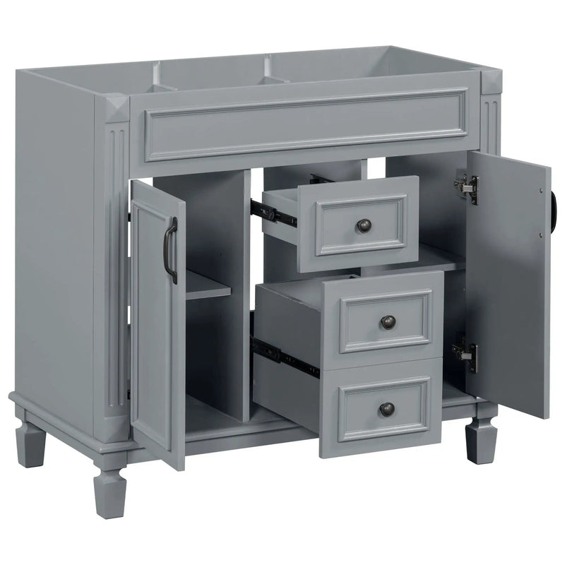 Bathroom Vanity Cabinet With 2 Soft Closing Doors And 2 Drawers by Unique Piece Furniture